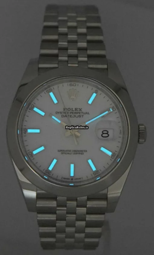 Cool Fake Rolex Datejust 126300 Automatic Movement 41mm Steel Case Watch - Image 10