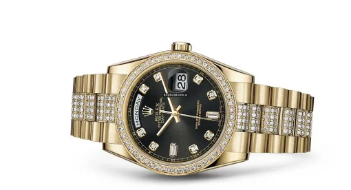 Inexpensive Replica Rolex Day-date 36 118348 Caliber 3115 Automatic Movement 36mm Yellow Gold Case Mens/unisex Watch - Image 2