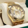 Wonderful Replica Rolex Sky-dweller 326938 Automatic Movement 42mm Yellow Gold Case Mens/unisex Watch
