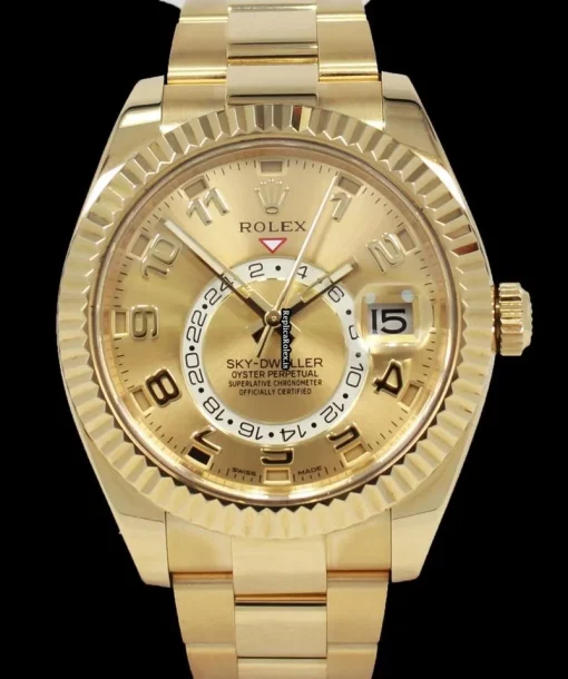 Wonderful Replica Rolex Sky-dweller 326938 Automatic Movement 42mm Yellow Gold Case Mens/unisex Watch - Image 6