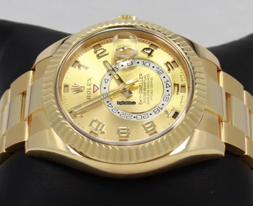 Wonderful Replica Rolex Sky-dweller 326938 Automatic Movement 42mm Yellow Gold Case Mens/unisex Watch - Image 8