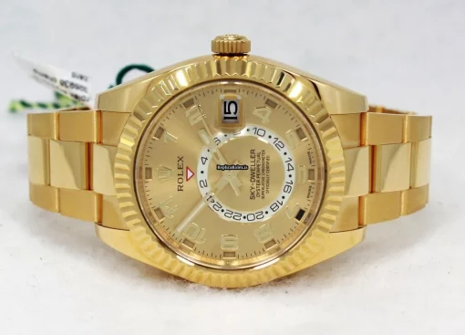 Wonderful Replica Rolex Sky-dweller 326938 Automatic Movement 42mm Yellow Gold Case Mens/unisex Watch - Image 9
