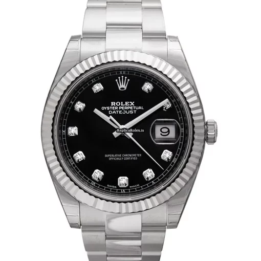 Cheap Fake Rolex Datejust 126334 Automatic Movement 41mm White Gold Case Mens/unisex Watch - Image 2