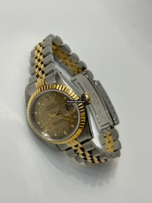 Top Replica Rolex Lady-datejust 69173 Caliber 2135 Automatic Movement 26mm Gold/steel Case Womens Watch