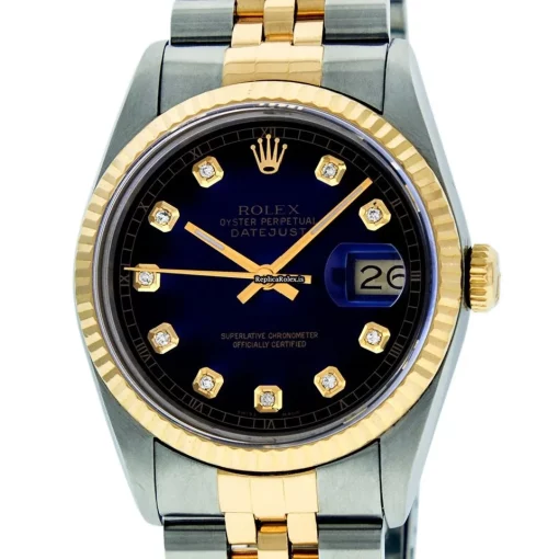 Excellent Replica Rolex Datejust 16013 Caliber 3035 Automatic Movement 36mm Gold/steel Case Mens/unisex Watch