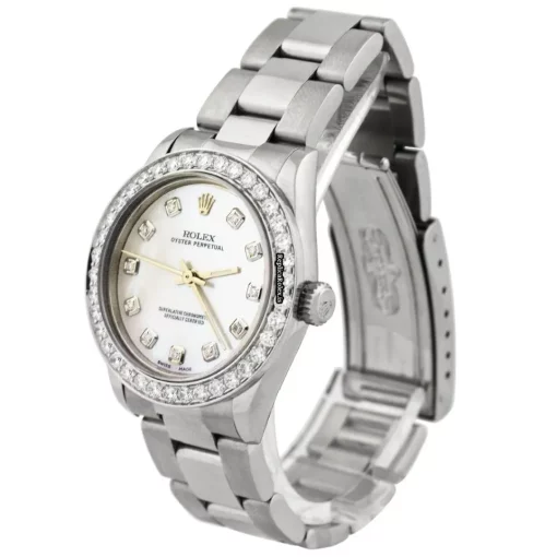 Affordable Fake Rolex Oyster Perpetual 31 67480 Caliber 2130 Automatic Movement 31mm Steel Case Womens Watch - Image 2