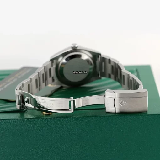 Amazing Replicas Rolex Oyster Perpetual 36 126000 Automatic Movement 36mm Steel Case Watch - Image 6