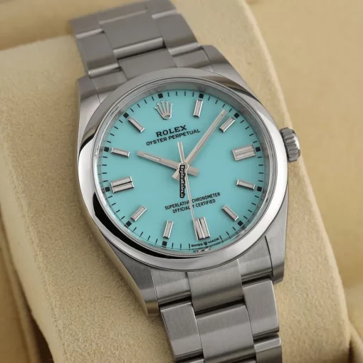 Amazing Replicas Rolex Oyster Perpetual 36 126000 Automatic Movement 36mm Steel Case Watch - Image 9