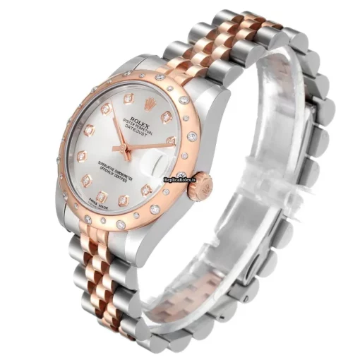 Marvellous Fake Rolex Lady-datejust 178341 Automatic Movement 31mm Gold/steel Case Womens Watch - Image 10