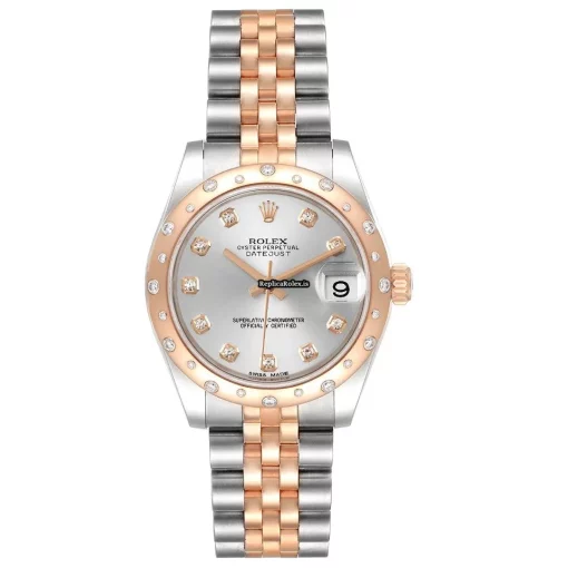 Marvellous Fake Rolex Lady-datejust 178341 Automatic Movement 31mm Gold/steel Case Womens Watch - Image 6