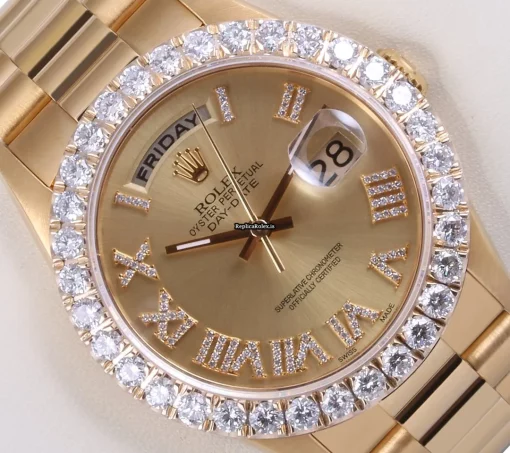 Inexpensive Fake Rolex Day-date 36 18038 Automatic Movement 36mm Yellow Gold Case Mens/unisex Watch