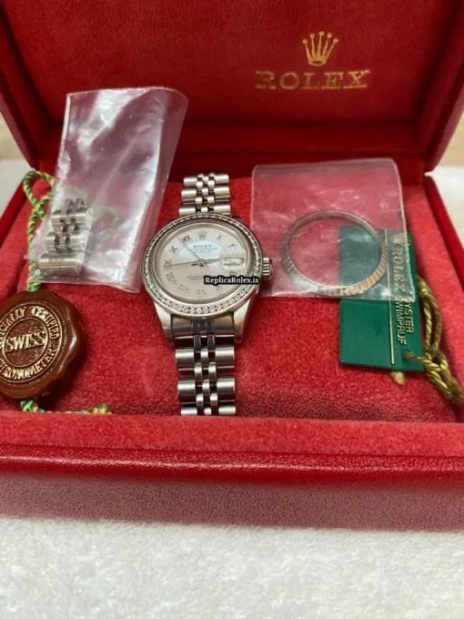 Incredible Replica Rolex Lady-datejust 79174 Caliber 2235 Automatic Movement 26mm Steel Case Womens Watch - Image 4
