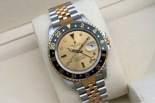Pleasing Replica Rolex Gmt-master II 16713 Caliber 3185 Automatic Movement 40mm Gold/steel Case Mens/unisex Watch - Image 10