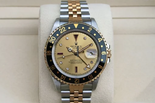 Pleasing Replica Rolex Gmt-master II 16713 Caliber 3185 Automatic Movement 40mm Gold/steel Case Mens/unisex Watch - Image 11