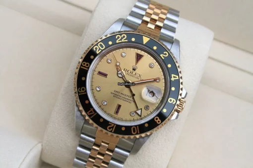 Pleasing Replica Rolex Gmt-master II 16713 Caliber 3185 Automatic Movement 40mm Gold/steel Case Mens/unisex Watch - Image 12