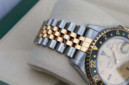 Pleasing Replica Rolex Gmt-master II 16713 Caliber 3185 Automatic Movement 40mm Gold/steel Case Mens/unisex Watch - Image 5