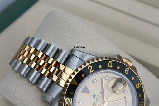 Pleasing Replica Rolex Gmt-master II 16713 Caliber 3185 Automatic Movement 40mm Gold/steel Case Mens/unisex Watch - Image 6