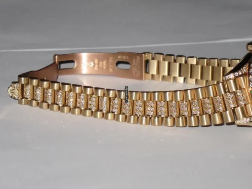 Aaa Replicas Rolex Datejust Self Winding Automatic 26mm Yellow Gold Case Womens Watch - Image 7