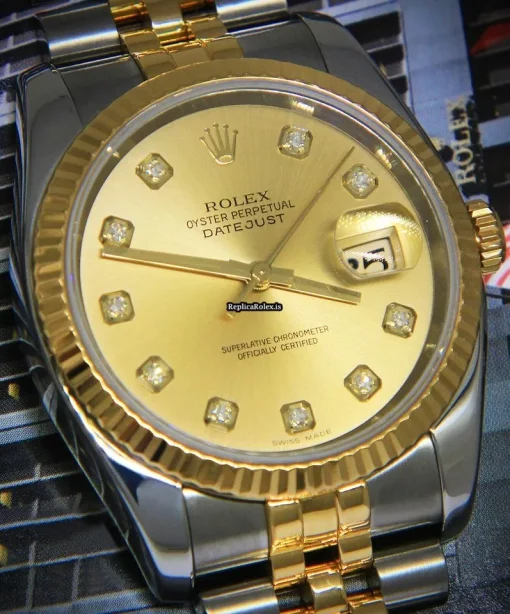 Stylish Replica Rolex Datejust 116233 Automatic Movement 36mm Steel Case Watch - Image 3