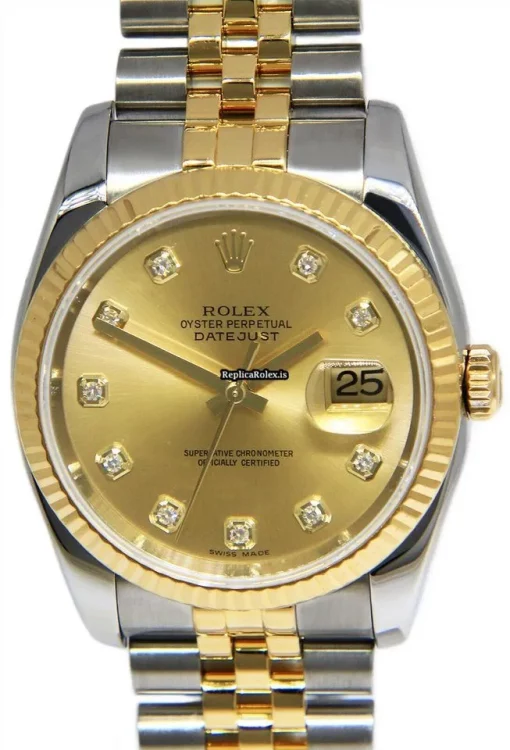 Stylish Replica Rolex Datejust 116233 Automatic Movement 36mm Steel Case Watch - Image 9