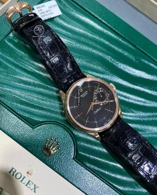 Lovely Replica Rolex Cellini Date 50515 Caliber 3165 Automatic Movement 39mm Rose Gold Case Mens/unisex Watch - Image 2