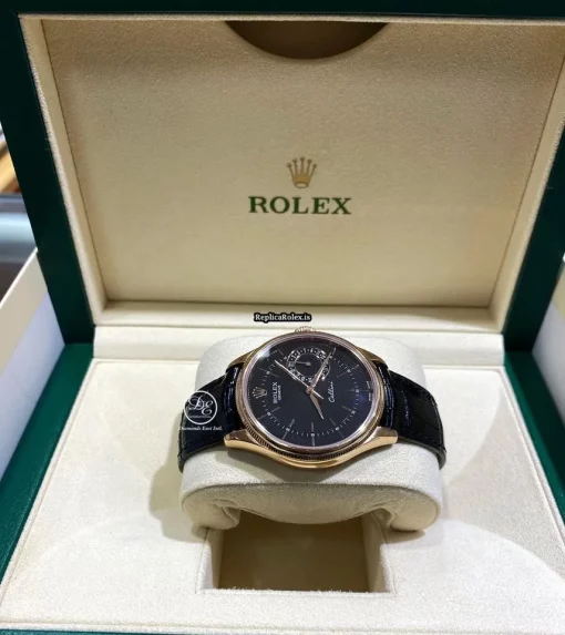 Lovely Replica Rolex Cellini Date 50515 Caliber 3165 Automatic Movement 39mm Rose Gold Case Mens/unisex Watch - Image 5