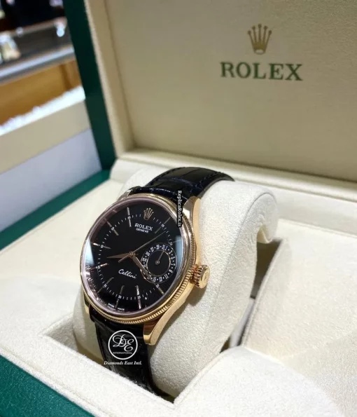 Lovely Replica Rolex Cellini Date 50515 Caliber 3165 Automatic Movement 39mm Rose Gold Case Mens/unisex Watch - Image 7