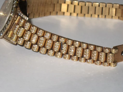 Top Replica Rolex Datejust Self Winding Automatic 26mm Yellow Gold Case Womens Watch - Image 7
