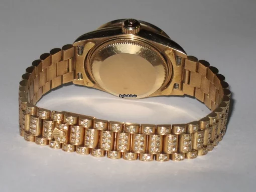 Top Replica Rolex Datejust Self Winding Automatic 26mm Yellow Gold Case Womens Watch - Image 8