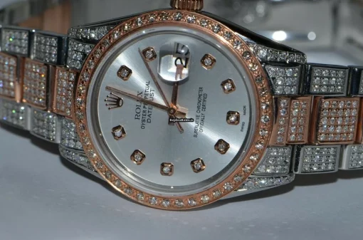 Fabulous Replica Rolex Datejust Self Winding Automatic 36mm Gold/steel Case Mens/unisex Watch - Image 3