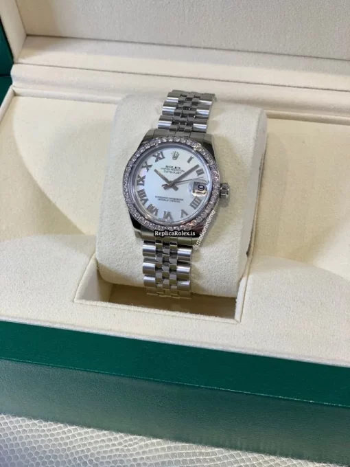 Exquisite Copy Rolex Lady-datejust 178384 Caliber 2235 Automatic Movement 31mm Steel Case Womens Watch