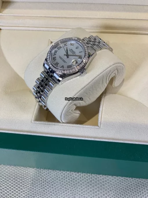 Exquisite Copy Rolex Lady-datejust 178384 Caliber 2235 Automatic Movement 31mm Steel Case Womens Watch - Image 2