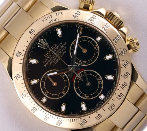 Nice Replica Rolex Daytona 116528 Automatic Movement 40mm Yellow Gold Case Mens/unisex Watch