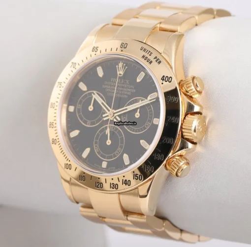 Nice Replica Rolex Daytona 116528 Automatic Movement 40mm Yellow Gold Case Mens/unisex Watch - Image 2