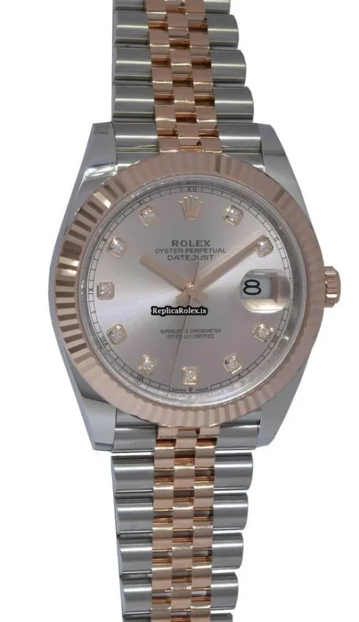 Inexpensive Replica Rolex Datejust II 126331 Automatic Movement 41mm Gold/steel Case Watch - Image 10