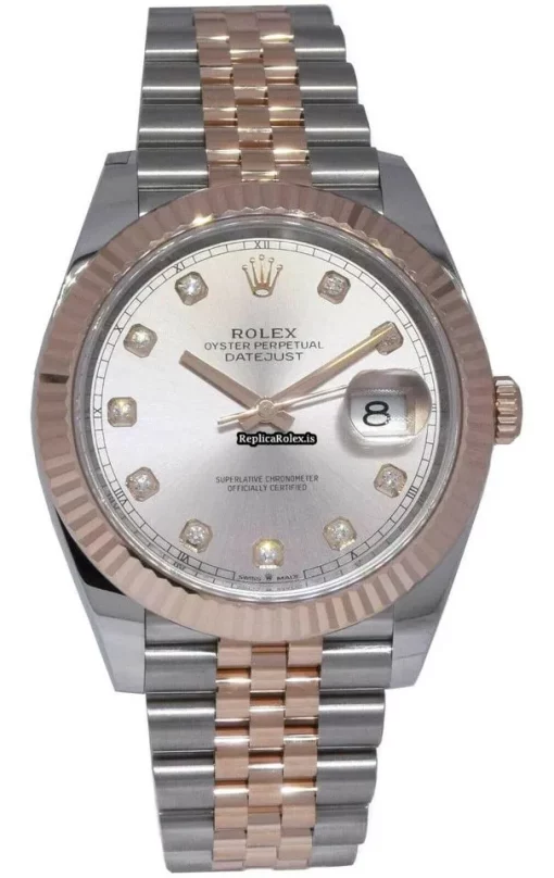 Inexpensive Replica Rolex Datejust II 126331 Automatic Movement 41mm Gold/steel Case Watch - Image 2