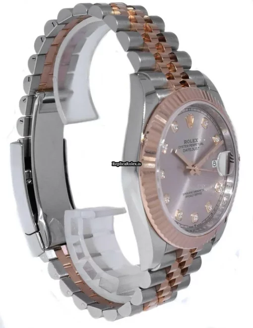 Inexpensive Replica Rolex Datejust II 126331 Automatic Movement 41mm Gold/steel Case Watch - Image 7