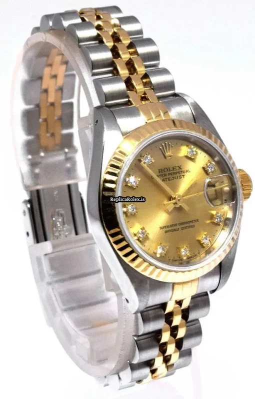 Perfect Fake Rolex Lady-datejust 69173 Automatic Movement Womens Watch - Image 4
