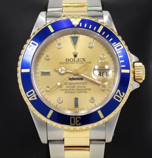 Lovely Replica Rolex Submariner Date 16613 Automatic Movement 40mm Steel Case Watch