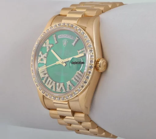 Ideal Fake Rolex Day-date 36 18238 Automatic Movement 36mm Yellow Gold Case Mens/unisex Watch - Image 4