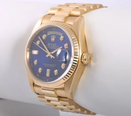 Mind-boggling Imitation Rolex Day-date 36 18238 Automatic Movement 36mm Yellow Gold Case Mens/unisex Watch - Image 2