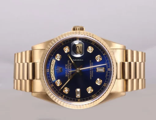 Mind-boggling Imitation Rolex Day-date 36 18238 Automatic Movement 36mm Yellow Gold Case Mens/unisex Watch - Image 3