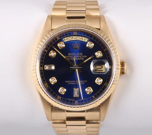 Mind-boggling Imitation Rolex Day-date 36 18238 Automatic Movement 36mm Yellow Gold Case Mens/unisex Watch - Image 4