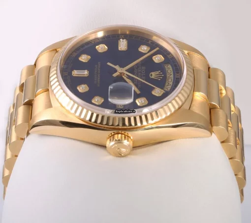 Mind-boggling Imitation Rolex Day-date 36 18238 Automatic Movement 36mm Yellow Gold Case Mens/unisex Watch - Image 5