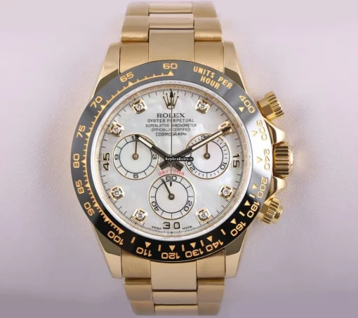 Amazing Replica Rolex Daytona 116528 Automatic Movement 40mm Yellow Gold Case Mens/unisex Watch - Image 2