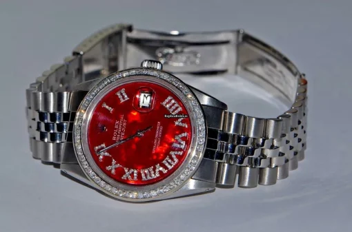 Popular Fakes Rolex Datejust Self Winding Automatic 36mm Steel Case Womens Watch - Image 5