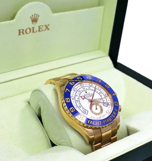 Incredible Copy Rolex Yacht-master II 116688 Automatic Movement 44mm Yellow Gold Case Watch - Image 2