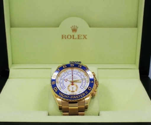 Incredible Copy Rolex Yacht-master II 116688 Automatic Movement 44mm Yellow Gold Case Watch - Image 3