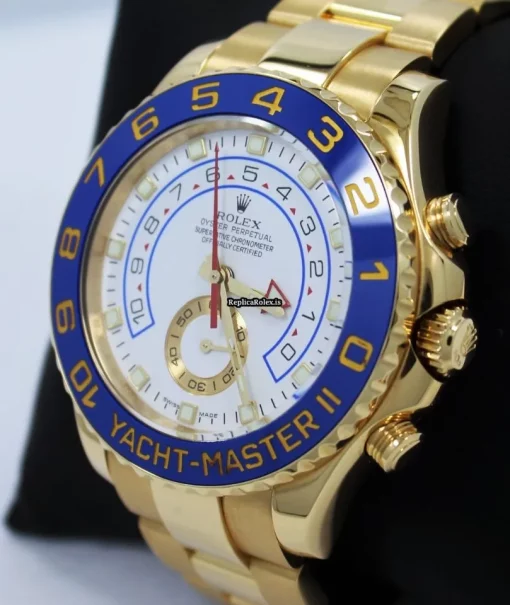 Incredible Copy Rolex Yacht-master II 116688 Automatic Movement 44mm Yellow Gold Case Watch - Image 7