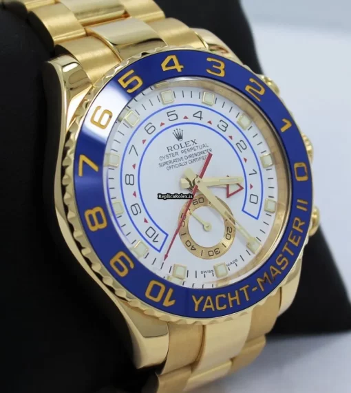 Incredible Copy Rolex Yacht-master II 116688 Automatic Movement 44mm Yellow Gold Case Watch - Image 8